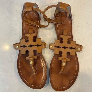 Tory Burch Tan Ankle strap sandals